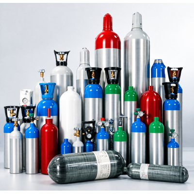 Cilindro de gas 50L alta presión CGA540 | Gases industriales