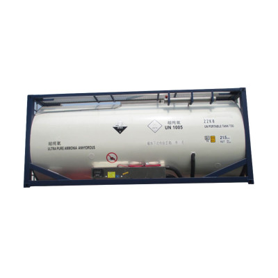 Tanque ISO T50 para amoniaco de alta pureza en acero inoxidable