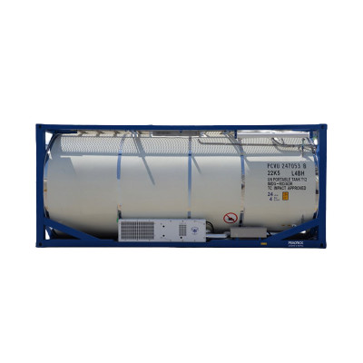 Tanque ISO refrigerado reefer con unidad de enfriamiento por glicol